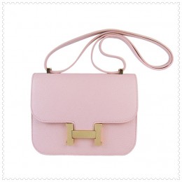 Hermes Constance Shoulder Bag Pink Gold