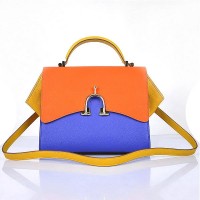 Hermes Stirrup Mini Top Handle Blue Orange Yellow Bag