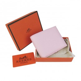 Hermes H014 Mini short Wallet Pink