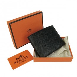 Hermes H014 Mini short Wallet Black