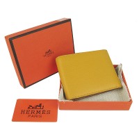 Hermes H014 Mini short Wallet Yellow