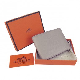 Hermes H014 Mini short Wallet Gray