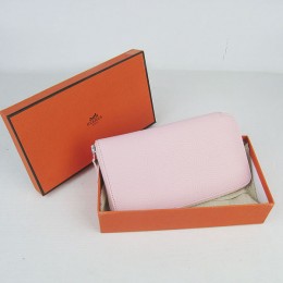 Hermes H016 Long Wallet Pink
