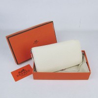 Hermes H016 Long Wallet Off White