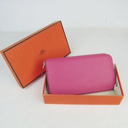 Hermes H016 Long Wallet Pink2