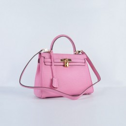 Hermes Kelly 28Cm Togo Leather Cherry Pink Gold