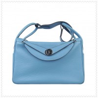 Hermes Lindy Handbag Blue