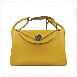 Hermes Lindy Handbag Yellow