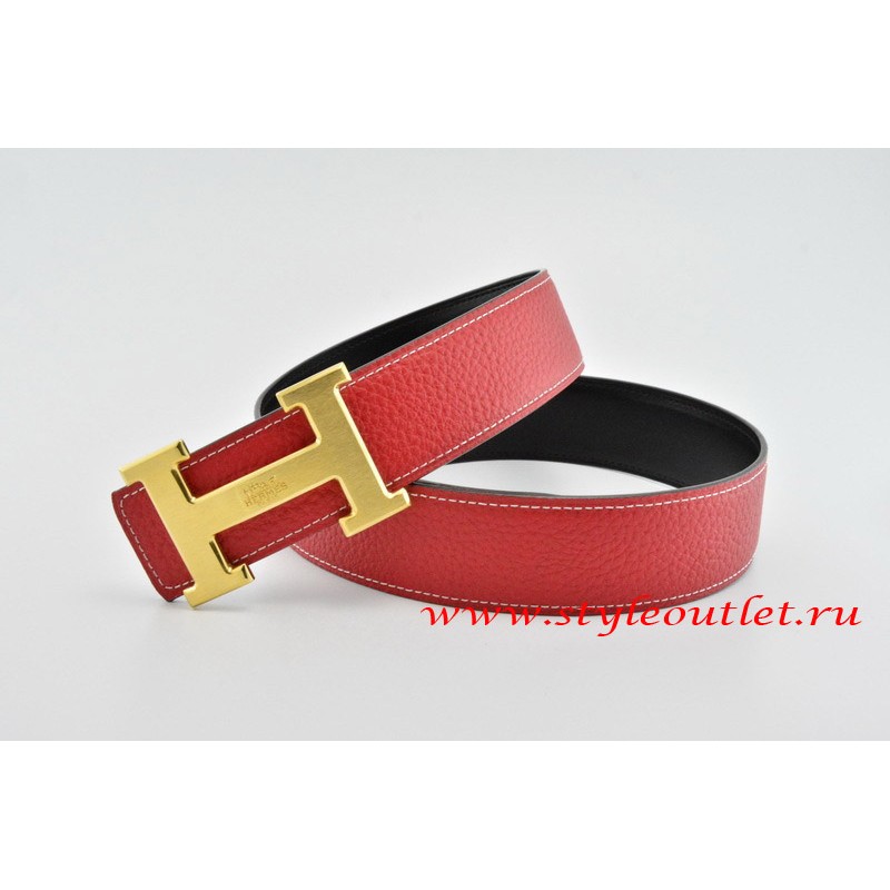 red hermes belt gold buckle